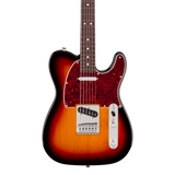 Front of Fender 75th Anniversary Player II Baritone Telecaster Rosewood 3-Color Sunburst.