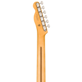 Back of headstock of Fender 75th Anniversary Player II Baritone Telecaster Rosewood 3-Color Sunburst.