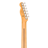 Back of headstock of Fender 75th Anniversary Player II Baritone Telecaster Rosewood Black.