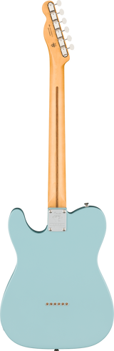 Back of Fender 75th Anniversary Player II Telecaster Rosewood Daphne Blue.