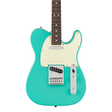 Front of Fender 75th Anniversary Player II Telecaster Rosewood Seafoam Green.