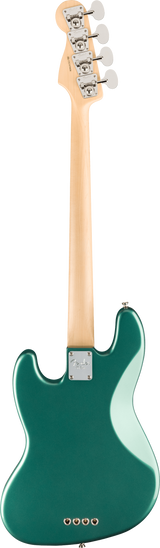 Back of Fender Adam Clayton Jazz Bass Rosewood Fingerboard Sherwood Green Metallic.