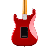 Back of body of Fender American Pro Classic Silent Stratocaster Maple Candy Apple Red.