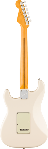 Back of Fender American Pro Classic Silent Stratocaster Maple Olympic White.