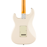 Back of body of Fender American Pro Classic Silent Stratocaster Maple Olympic White.
