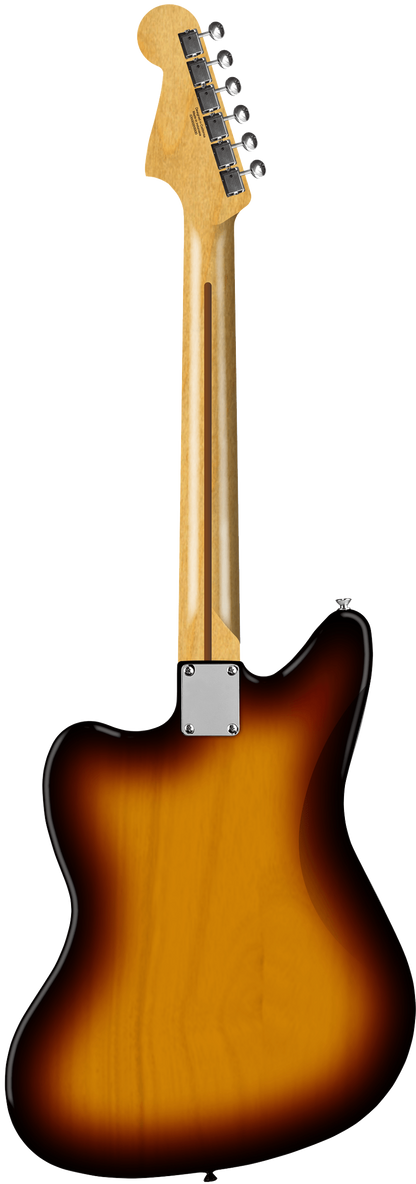 Back of Fender American Professional Classic Jaguar Rosewood 3-Color Sunburst.