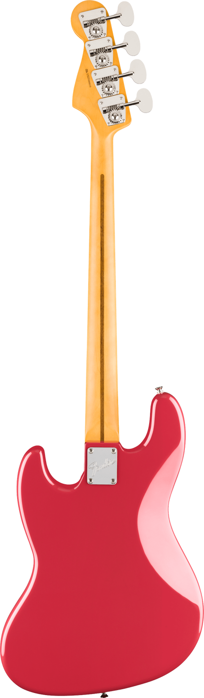 Back of Fender American Professional Classic Jazz Bass Maple  Faded Dakota Red.