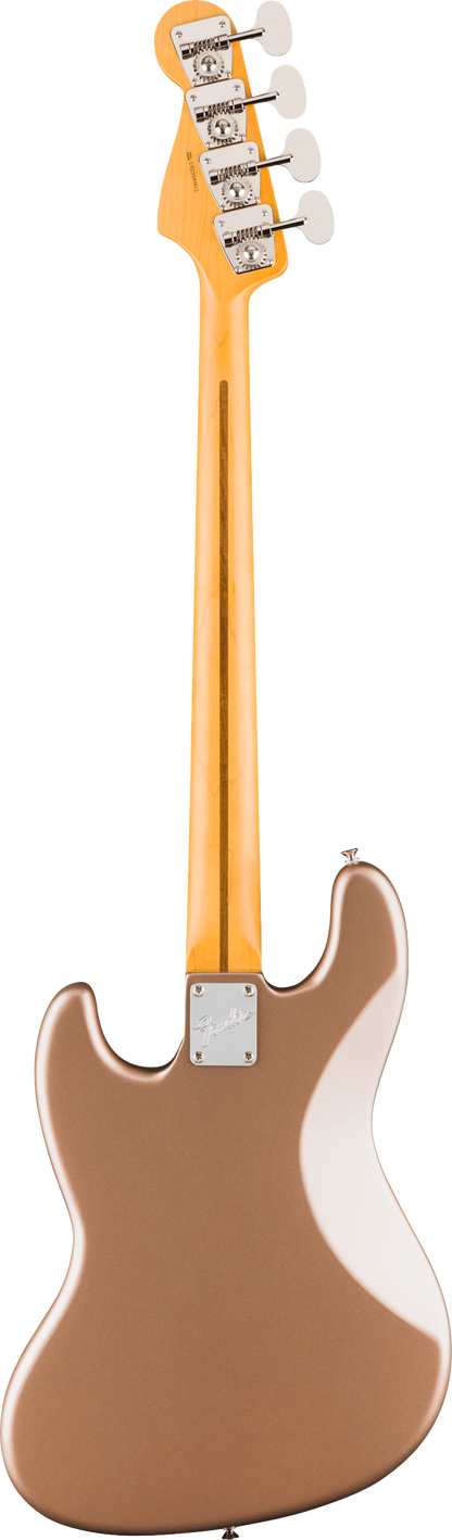 Back of Fender American Professional Classic Jazz Bass Rosewood  Faded Firemist Gold.