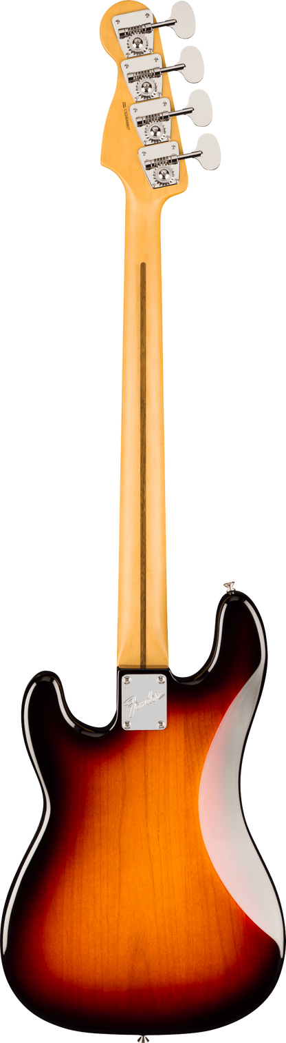 Back of Fender American Professional Classic Precision Bass Rosewood 3-Color Sunburst.