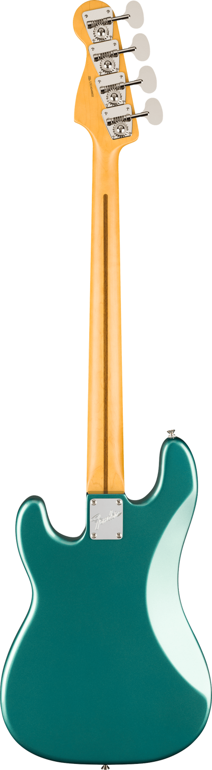 Back of Fender American Professional Classic Precision Bass Rosewood Faded Sherwood Green Metallic.