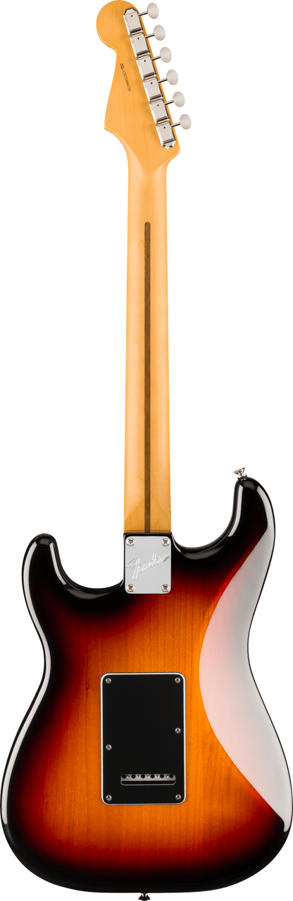 Back of Fender American Professional Classic Stratocaster HSS Maple 3-Color Sunburst.