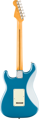 Back of Fender American Professional Classic Stratocaster HSS Maple  Faded Lake Placid Blue.