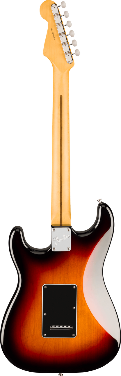 Back of Fender American Professional Classic Stratocaster Maple 3-Color Sunburst.
