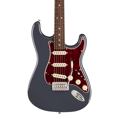 Front of Fender American Professional Classic Stratocaster Rosewood  Faded Black.