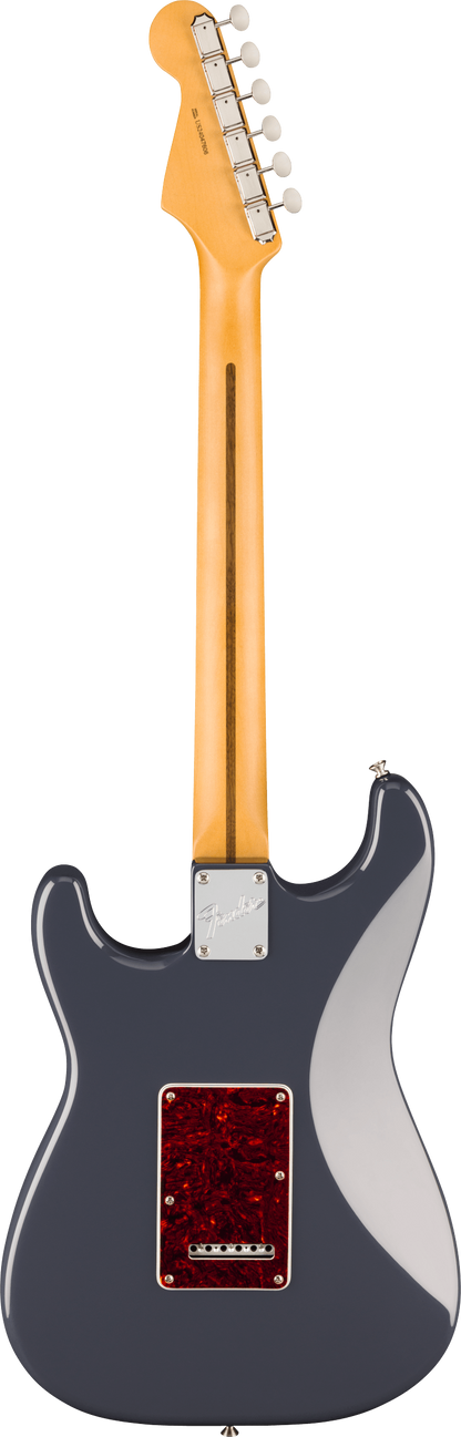 Back of Fender American Professional Classic Stratocaster Rosewood  Faded Black.