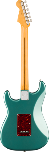 Back of Fender American Professional Classic Stratocaster Rosewood Faded Sherwood Green Metallic.