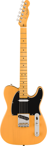 Full frontal of Fender American Professional Classic Telecaster Maple Butterscotch Blonde.