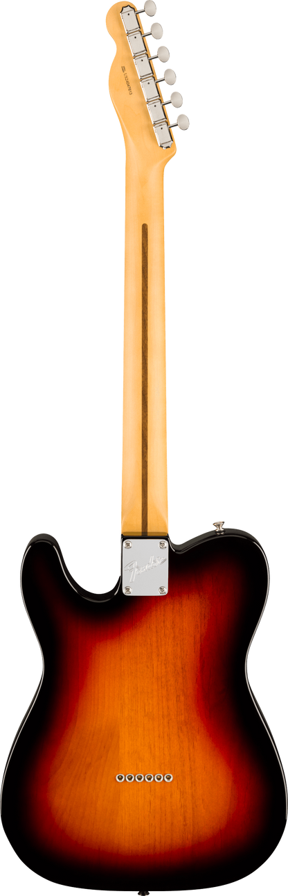 Back of Fender American Professional Classic Telecaster Rosewood 3-Color Sunburst.