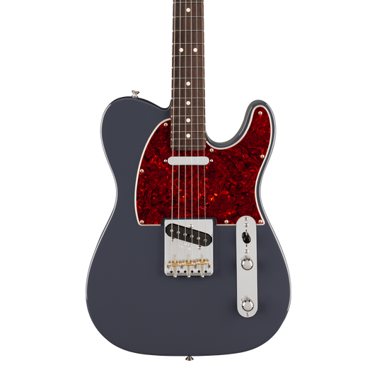 Front of Fender American Professional Classic Telecaster Rosewood Faded Black.