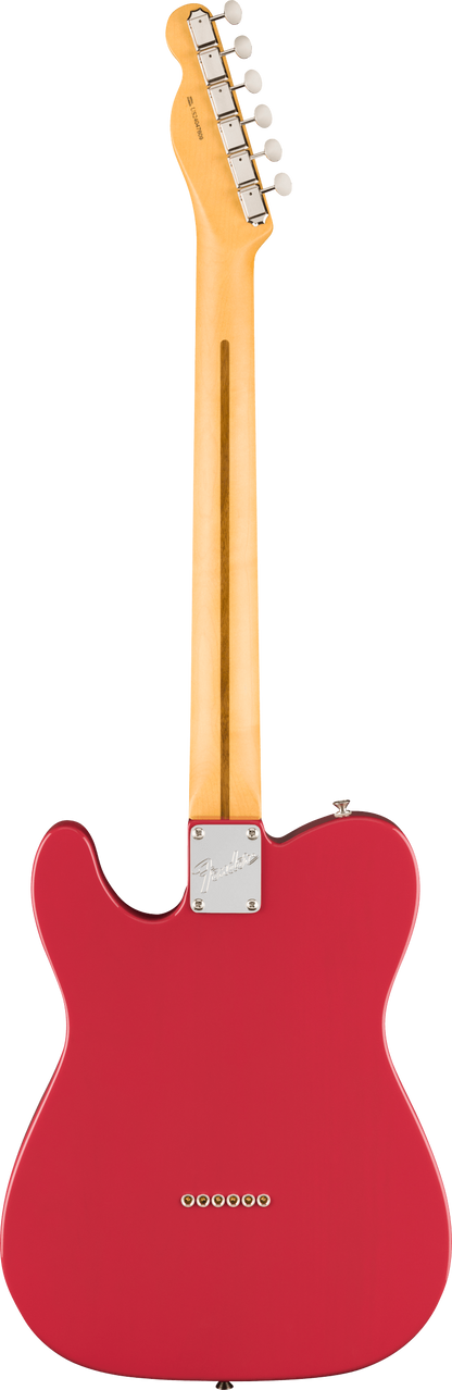 Back of Fender American Professional Classic Telecaster Rosewood Faded Dakota Red.