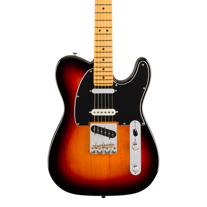 Front of Fender American Professional Classic Telecaster SSS Maple 3-Color Sunburst.