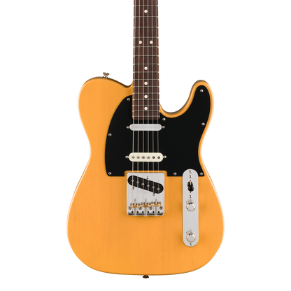 Front of Fender American Professional Classic Telecaster SSS Rosewood  Butterscotch Blonde.