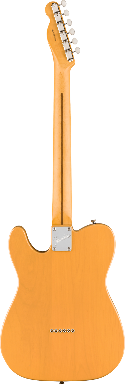 Back of Fender American Professional Classic Telecaster SSS Rosewood  Butterscotch Blonde.