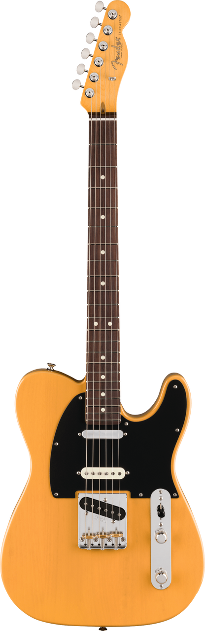 Full frontal of Fender American Professional Classic Telecaster SSS Rosewood  Butterscotch Blonde.