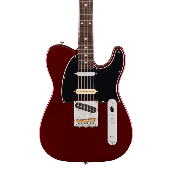 Front of Fender American Professional Hot Shot Telecaster Rosewood Oxblood.