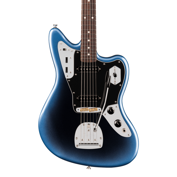 Front of Fender American Professional Jaguar Rosewood Dark Night.