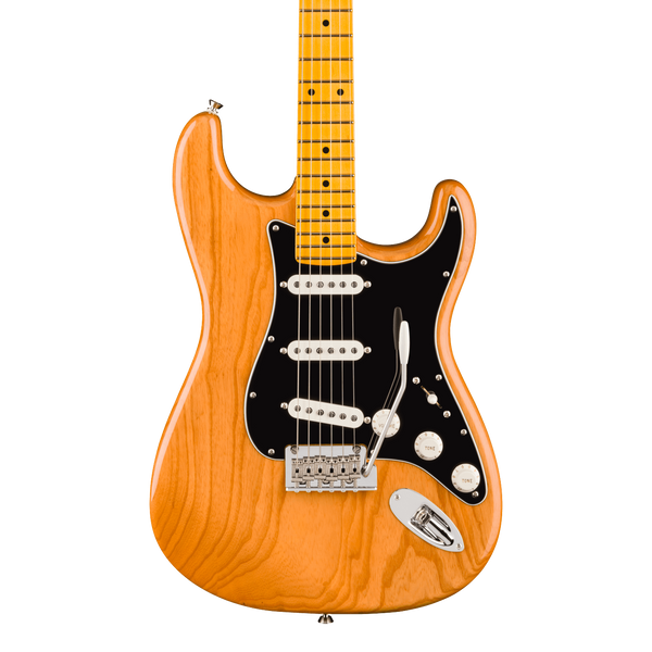 Front of Fender American Professional Stratocaster Maple Natural.