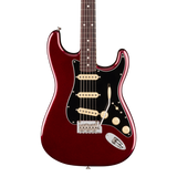 Front of Fender American Professional Stratocaster Rosewood Oxblood.