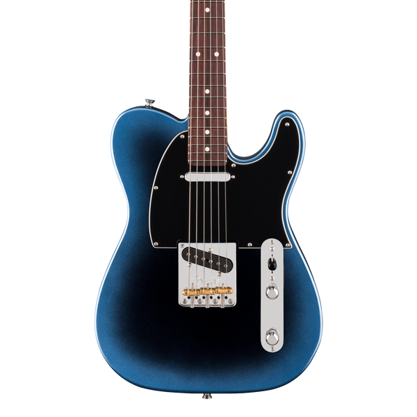 Front of Fender American Professional Telecaster Rosewood Dark Night.