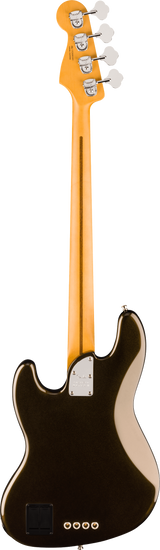 Back of Fender American Ultra II Jazz Bass Texas Tea Ebony.
