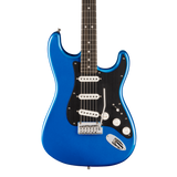 Front of Fender American Ultra II Stratocaster Noble Blue Ebony.