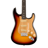 Front of Fender American Ultra II Stratocaster Ultraburst Ebony.