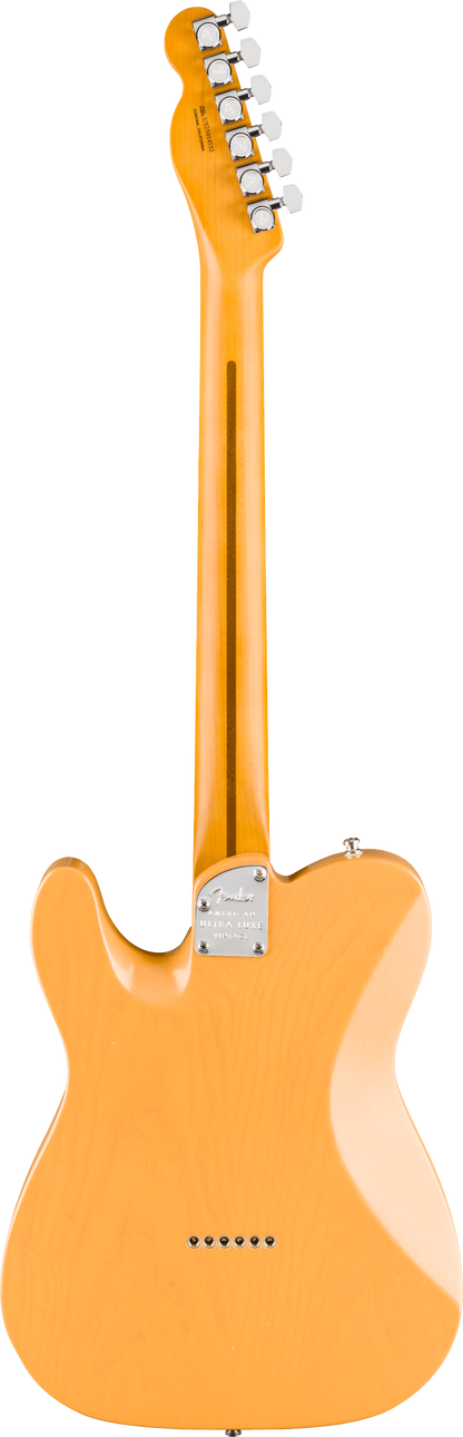 Back of Fender American Ultra Luxe '50s Telecaster Maple Butterscotch Blonde.