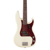 Front of Fender American Vintage II 1960 Precision Bass RW Olympic White.