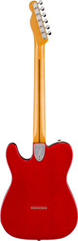 Back of Fender American Vintage II 1972 Telecaster Thinline Maple Candy Apple Red.