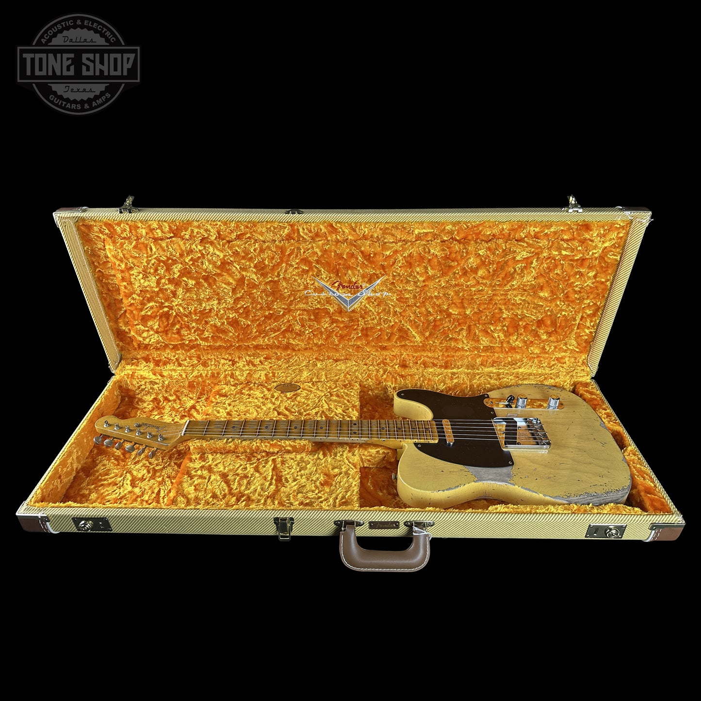 Fender Custom Shop 1951 Nocaster Super Heavy Relic Super Faded Aged Nocaster Blonde in case.