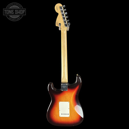 Back of Fender Custom Shop 1969 Stratocaster Journeyman Relic Chocolate 3 Tone Sunburst CZ588710.