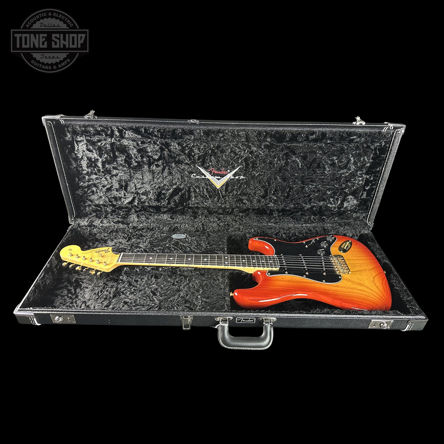 Fender Custom Shop American Custom Stratocaster NOS Ebony Fingerboard Sienna Sunburst in case.