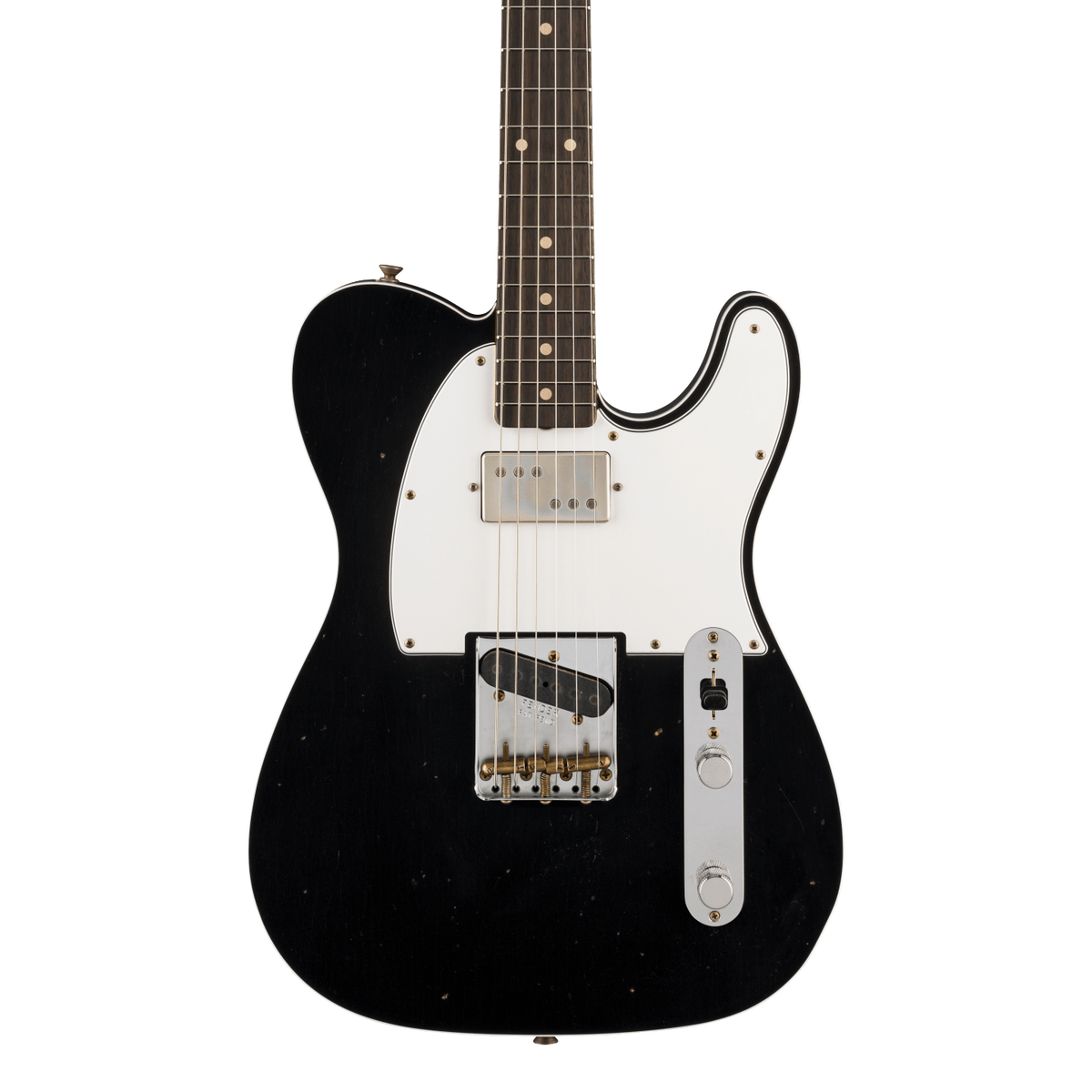 Front of Fender Custom Shop Limited Edition Brian Fallon 1959 Tele Custom Black.