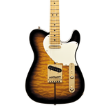 Front of Fender Custom Shop Merle Haggard Signature Tele NOS 2 Color Sunburst.