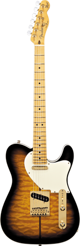 Full frontal of Fender Custom Shop Merle Haggard Signature Tele NOS 2 Color Sunburst.