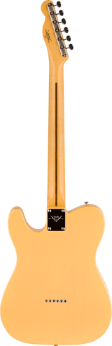 Back of Fender Custom Shop Time Machine '54 Tele Time Capsule Nocaster Blonde.