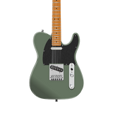 Front of Fender FSR Limited Edition American Ultra II Telecaster Roasted MP Antique Olive.