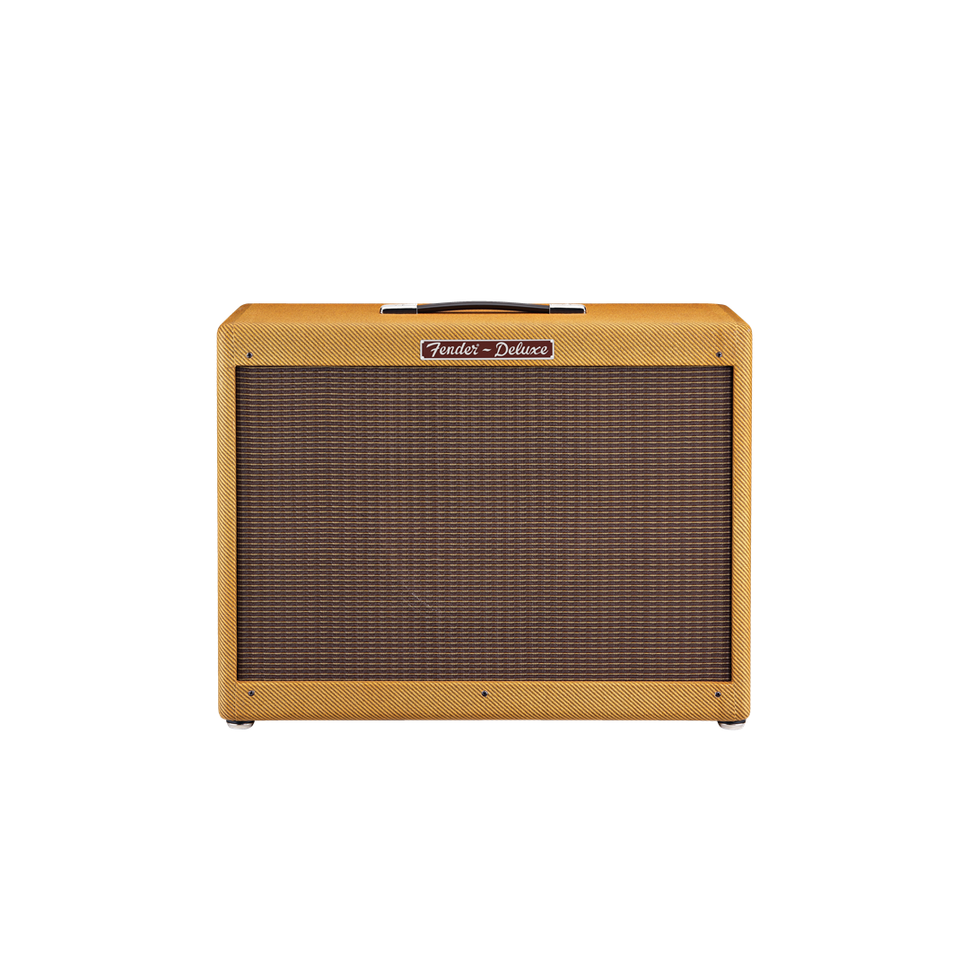 Front of Fender Hot Rod Deluxe 112 Enclosure, Lacquered Tweed.