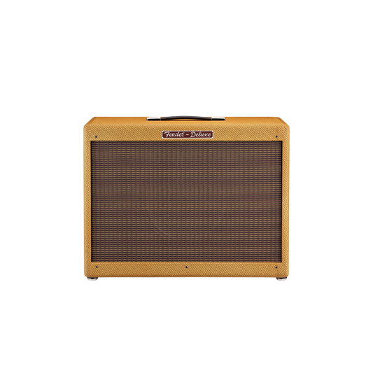 Front of Fender Hot Rod Deluxe 112 Enclosure, Lacquered Tweed.