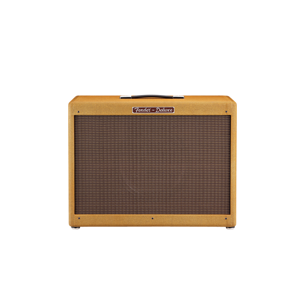 Front of Fender Hot Rod Deluxe 112 Enclosure, Lacquered Tweed.